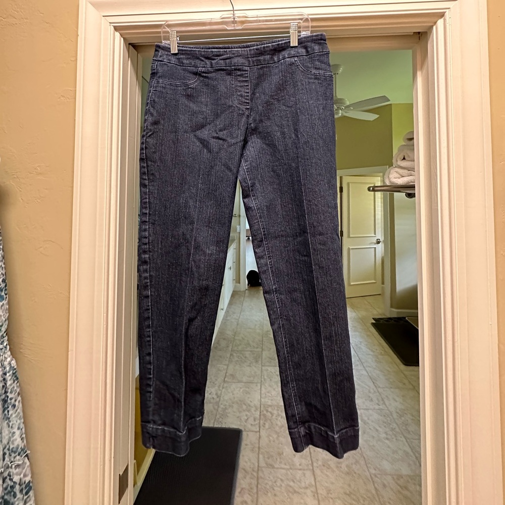Slimsation elastic waist no front pocket jeans